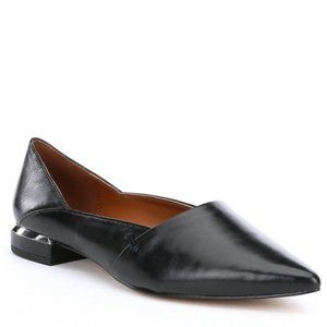 Soft & Scrumptious Halston Black Leather Flats 8
